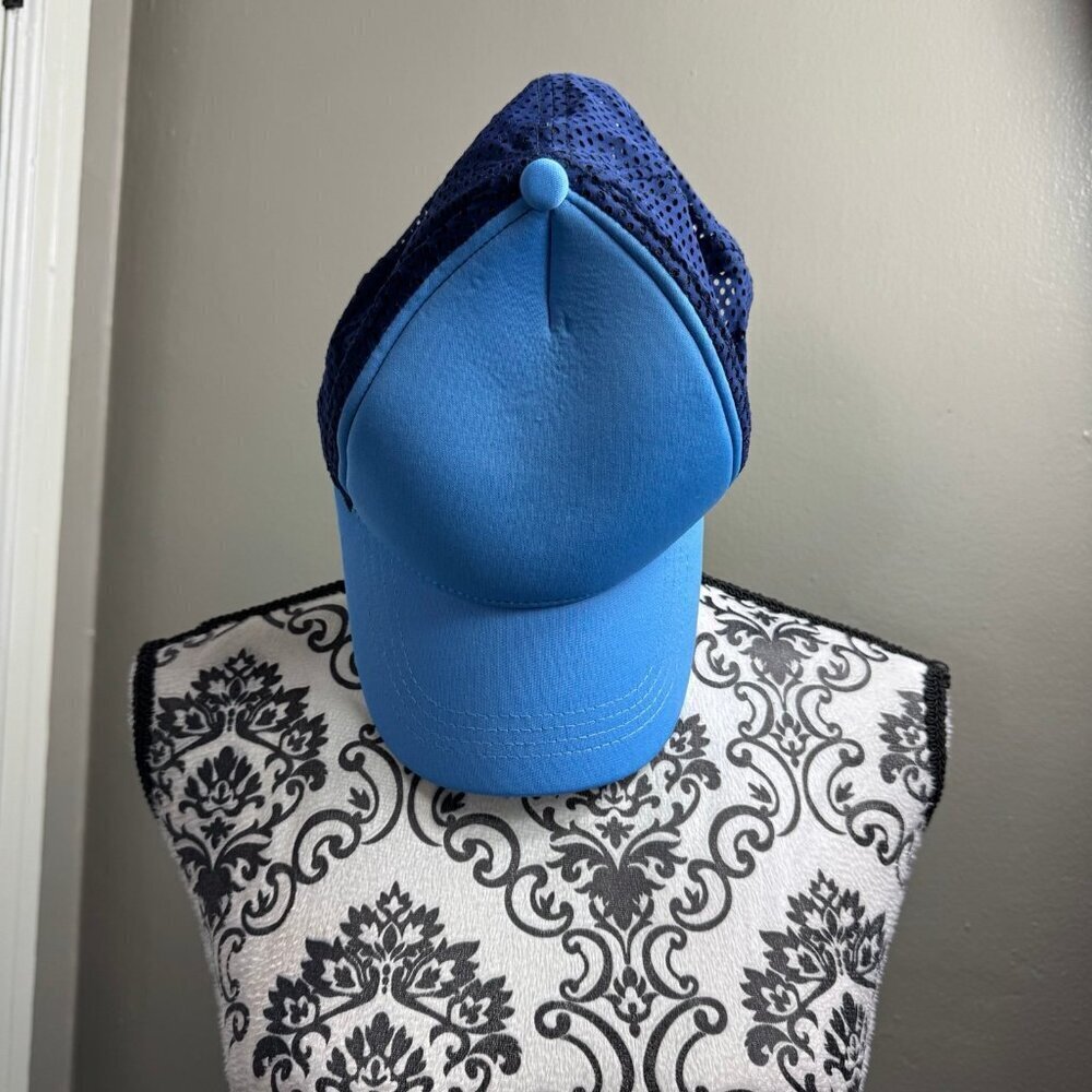 OPEN EDITColorblock Trucker Hat In Blue Combo - Picture 2 of 10